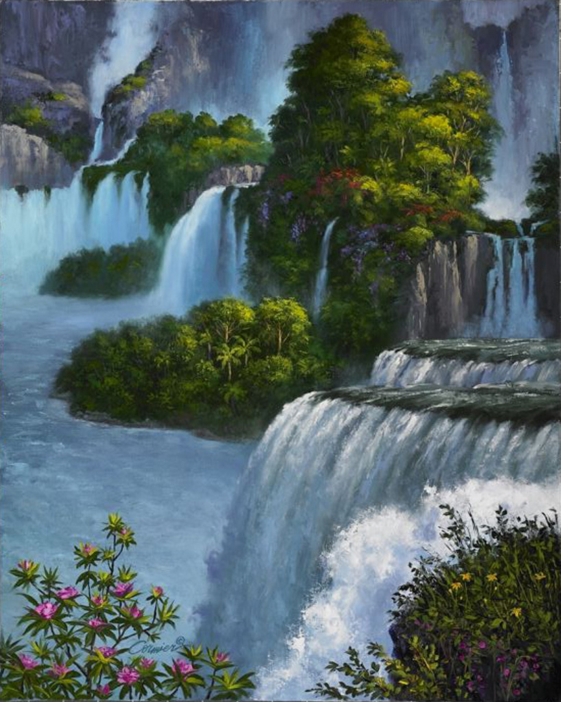 Двигающийся водопад. Картина водопад. Пейзаж водопад. Живая природа водопады. Живые пейзажи.